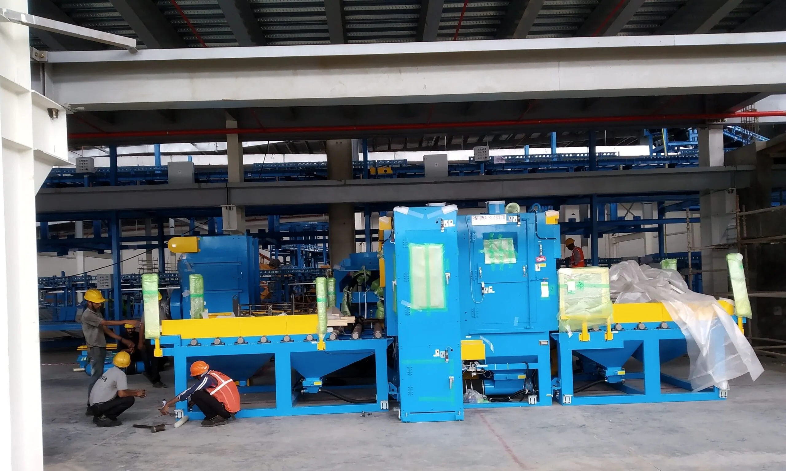 Factory floor machinery